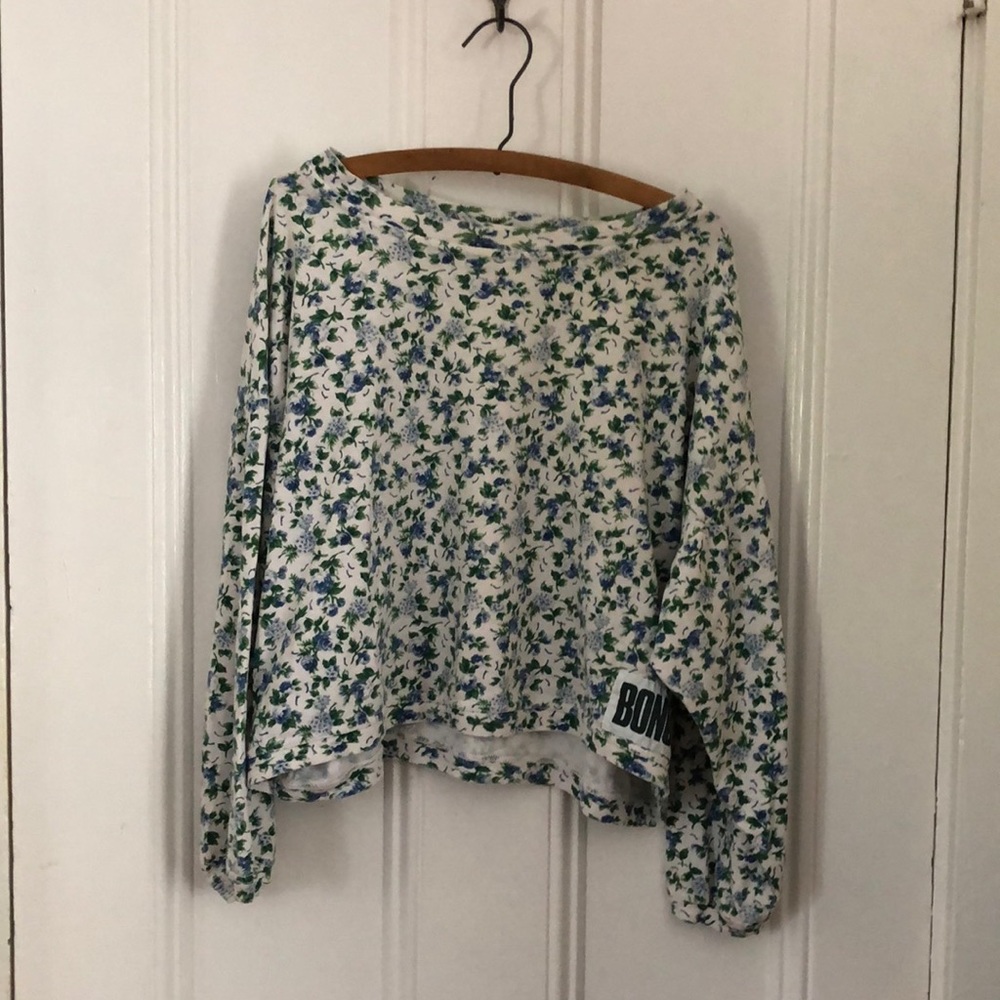Retro Bongo Long Sleeved Crop Top